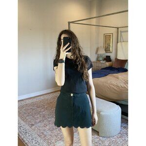 Lilly Pulitzer Black Scallop Skort Size 6 Preppy Summer